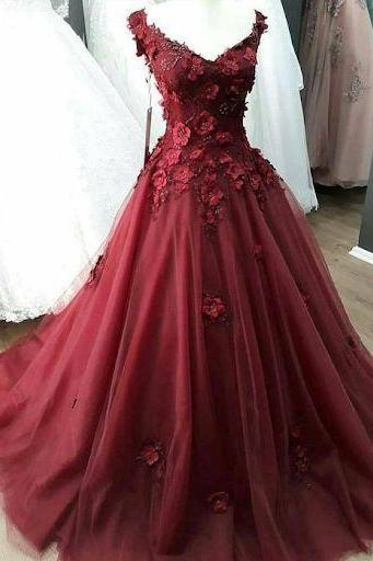 A-line Off-the-shoulder Lace Prom Dress , Prom Dress M9348
