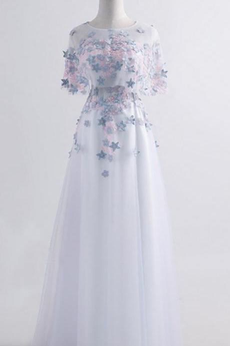 Long Prom Dresses, Tulle Prom Dresses M9455
