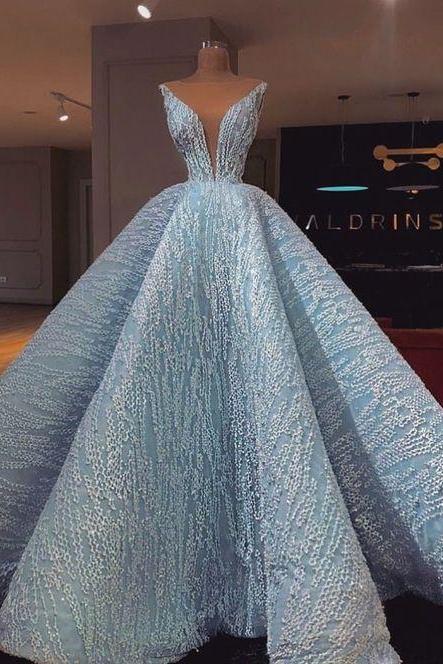 Ball Gown Long Prom Dress M95