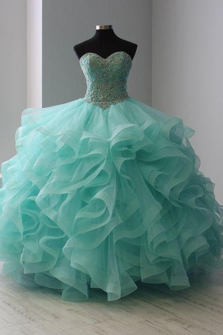 Layered Strapless Tulle Quinceanera Dress M167