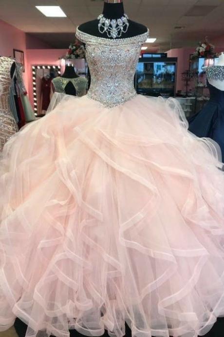Pink Ball Gown Quinceanera Dresses Princess Gown Birthday Dress M168