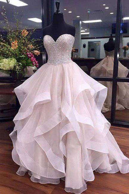 Long Prom Dress,sweetheart Neck Prom Dress,long Prom Dress M222