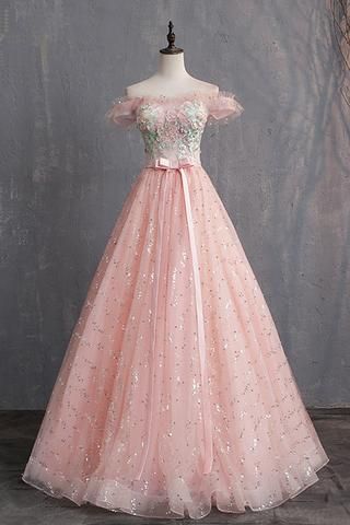 Evening Dress, Prom Dress With Applique M378
