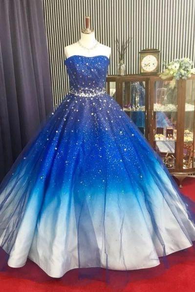 Beautiful Prom Dresses Sweetheart Sweep/brush Train Ball Gown Prom Dress/evening Dress M438