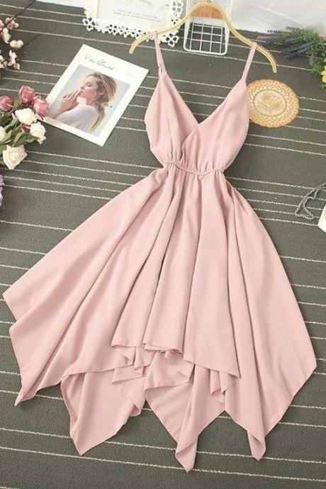 A Line Short Prom Dress, Evening Dress M1069