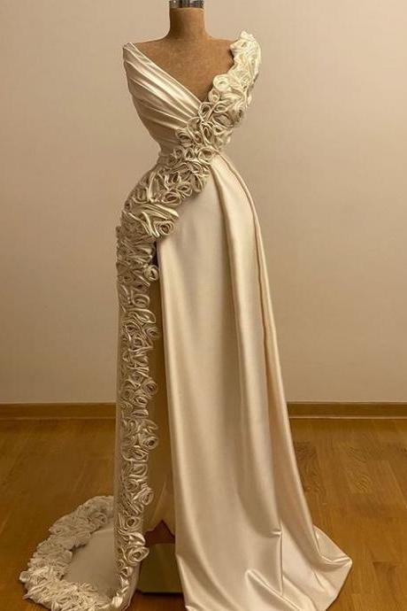 Long Evening Gowns With Slit Formal Occasion Pageant Dress M1082