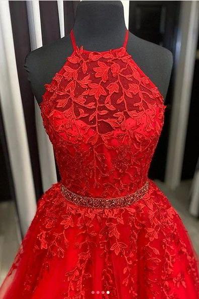 Long Prom Dresses With Applique And Beading 8th Graduation Dress School Dance Winter Formal Dress M1114