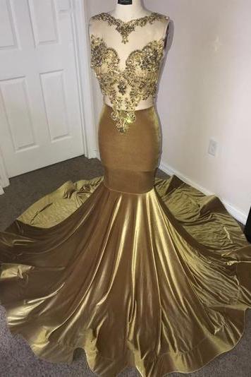 Long Prom Dress Mermaid Evening Dress M1158