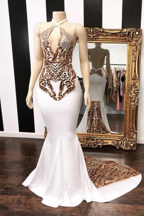 Mermaid Long Prom Dress Evening Dress M1203