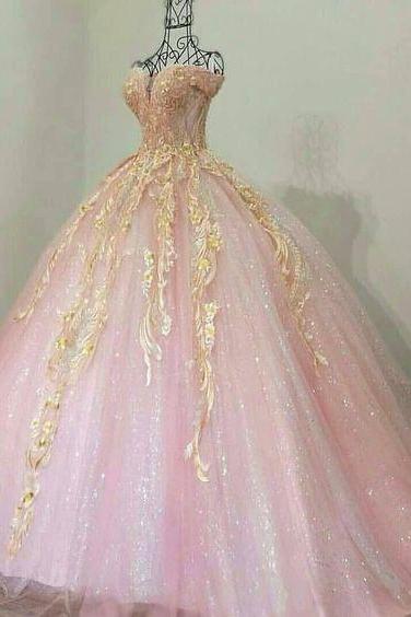 Elegant Ball Gown Prom Dresses M1313