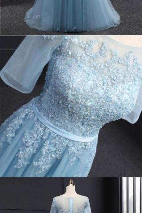 Light Sky Blue Prom Dresses,fancy Dresses,prom Dress,prom Dresses,long Prom Dress M1344
