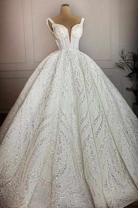 White Prom Dress, Ball Gowns, 2021 Prom Dresses M1531