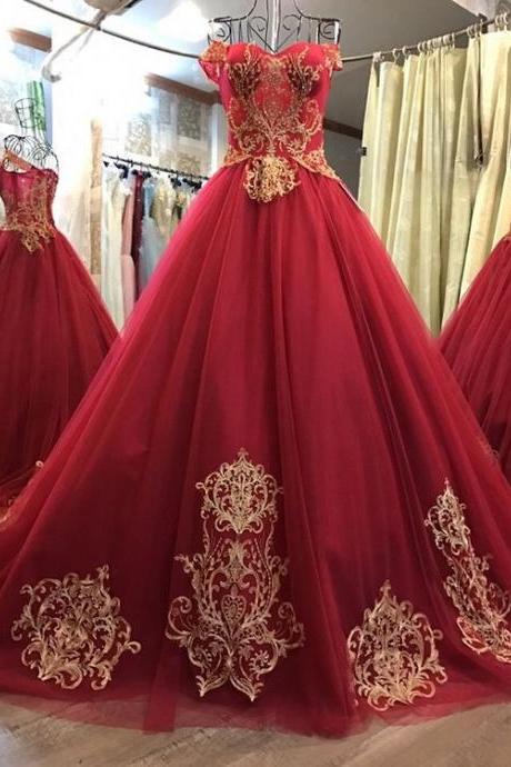Ball Gown Long Party Gown, Prom Dress Party Dress M1618