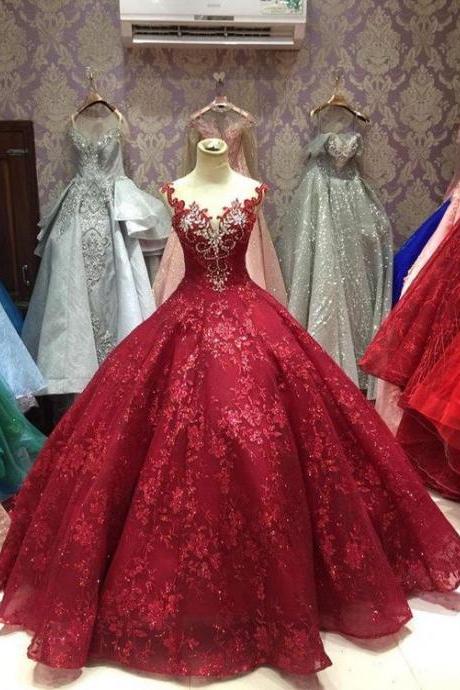 Ball Gown Long Party Gown, Prom Dress Party Dress M1619