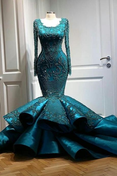 Mermaid Long Prom Dress,evening Dress,charming Prom Dresses M1651