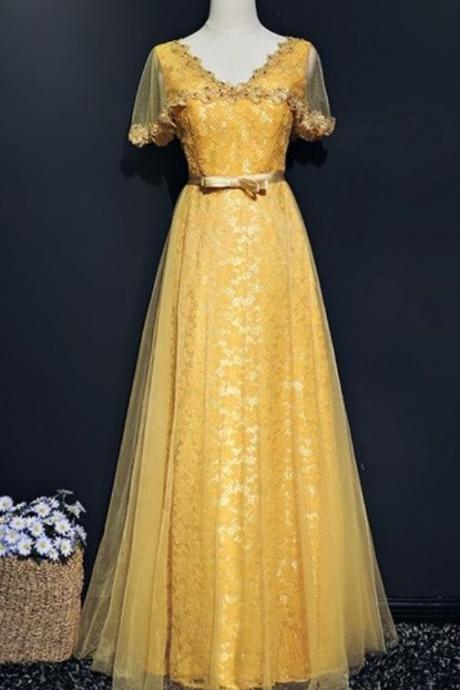 Elegant Lace Tulle Evening Party Dress With A Long Cape Woman's Elegant Ladies Dress For The Wedding Gown M1761