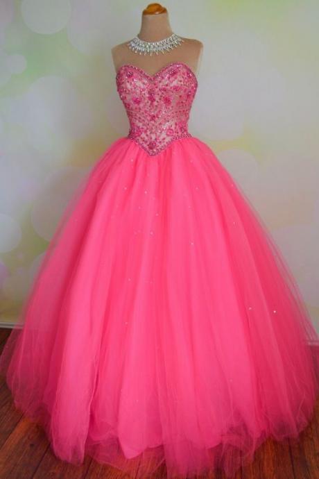 Ball Gown Sweetheart Prom Dress,charming Evening Dress,prom Dresses M1822