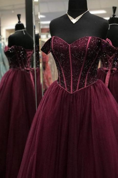 Burgundy Prom Dresses 2021,prom Dress,evening Dress,prom Dresses M1824
