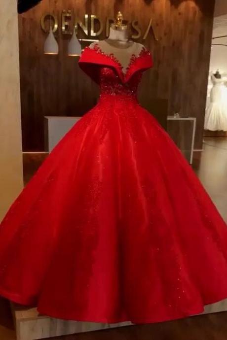 Gorgeous Ball Gown Sweet 16 Gown, Tulle Party Dresses M1864