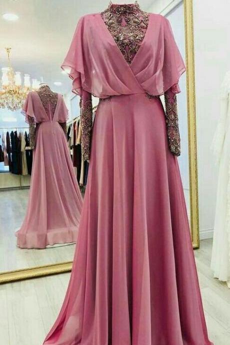 Lovely Chiffon Dress ,prom Dress M1918