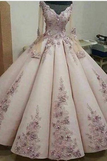 Stylish Ball Gown Evening Dress, Long Formal Prom Dress M1977