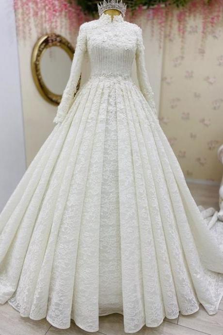 White Wedding Dress Long Evening Dresses Gowns M2024