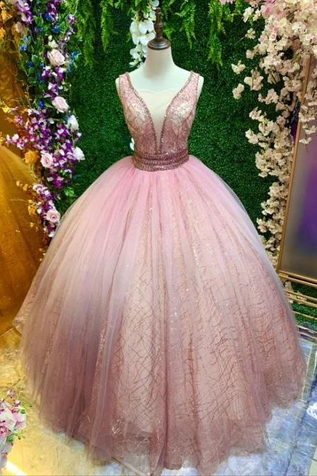 Gorgeous Tulle Quinceanera Dresses, Ball Gown Prom Dress M2090