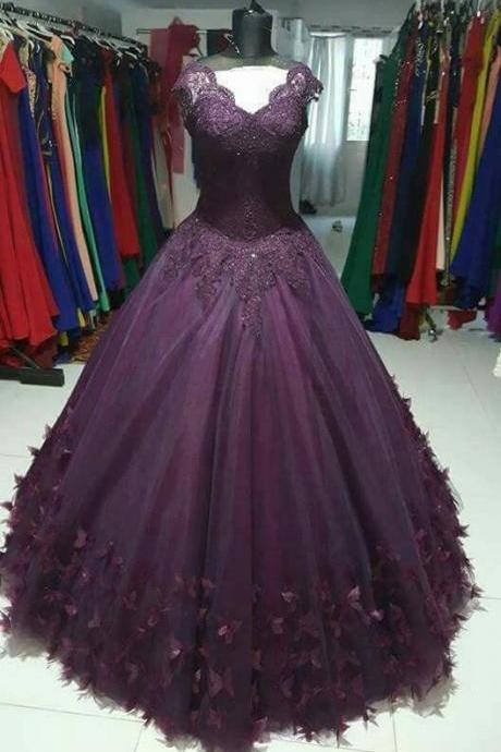 Gorgeous Tulle Quinceanera Dresses, Ball Gown Prom Dress M2092