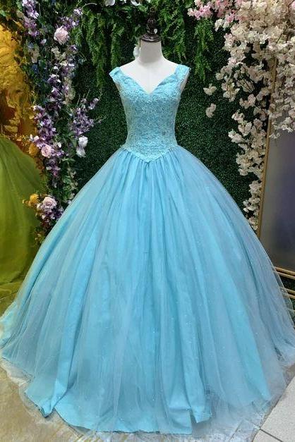 A Line Prom Dress,princess Sweet 16 Dresses,party Gowns M2106