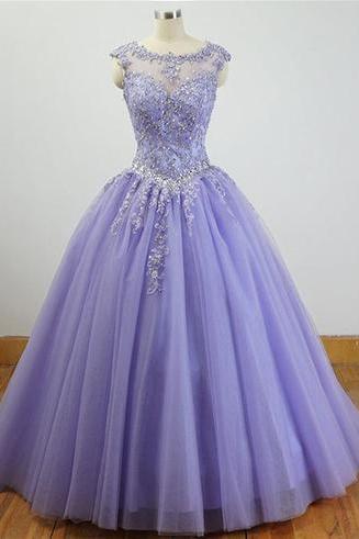 Charming Formal Dress , Beautiful Quinceanera Dresses With Applique M2254
