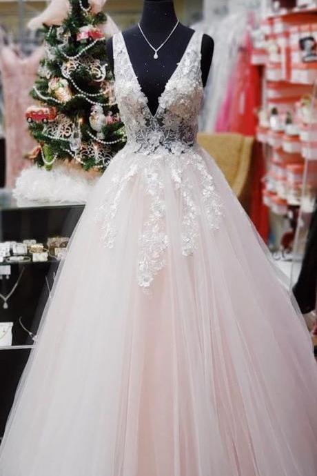 Princess Ball Gown Prom Dresses, Formal Pink Long Prom Dressess, Graduation Party Dresses For Teens M2600