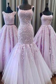 Long Prom Dresses gown A-line tulle long prom dress m2714