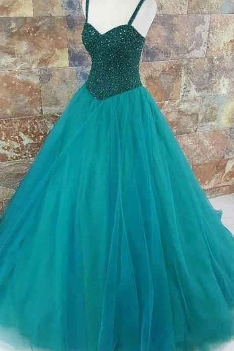 Turquoise Quinceanera Dresses,sweet 16 Dresses,ball Gowns Dress,crystal Beaded Wedding Dresses M2796