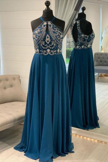 Plus Size Turquoise Prom Dress M2915