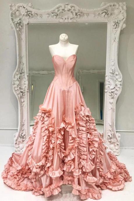Pink Prom Dresses, Unique Prom Dresses M2976