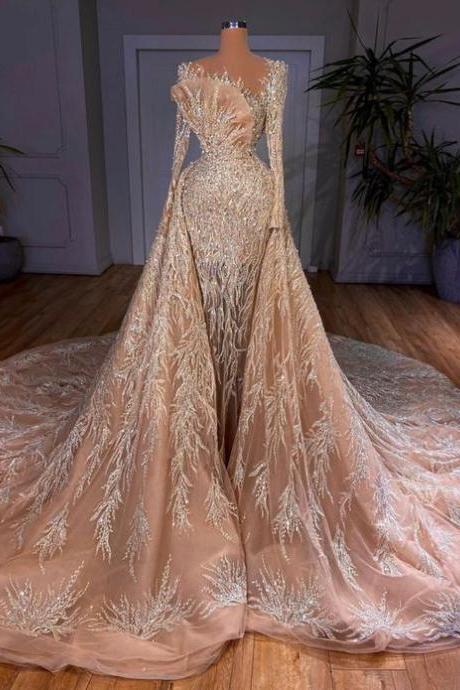 Long Evening Dress Sexy Prom Wedding Dress M2978