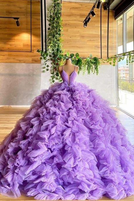 Attractive Tulle Ball Gown Wedding Dress Evening Prom Gown M3098