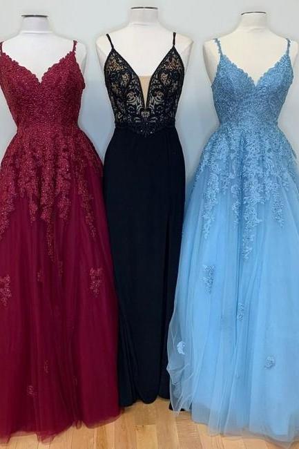 Prom Dresses For Pageant Women Prom Dress,wear Sexy V Neck Prom Dress M3129