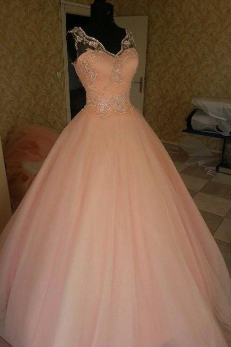 Beaded Prom Dress,a Line Prom Dress,bodice Prom Dress,fashion Prom Dress,sexy Party Dress, Style Evening Dress M3157