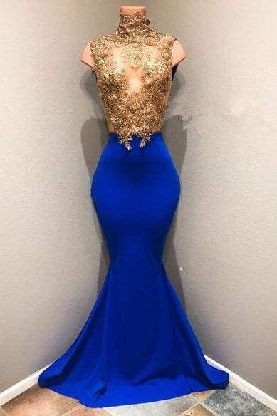 Lace Appliques Evening Dress Formal Gown M3168