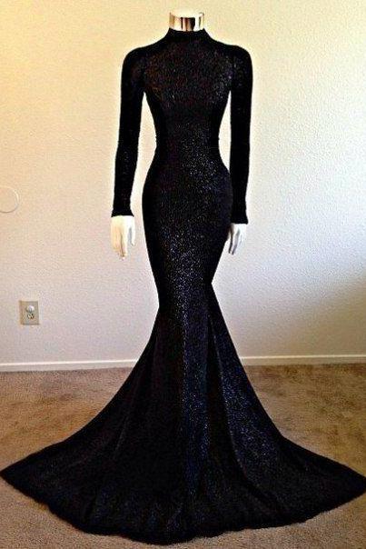 Black Prom Dresses,mermaid Prom Dress,sequined Prom Dress,sequins Prom Dresses M3169