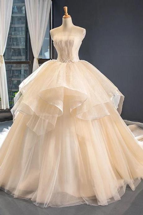 Sweetheart Prom Dress Wedding Dress 2021 Applique Flower Retro Lace Bridal Dress M3319