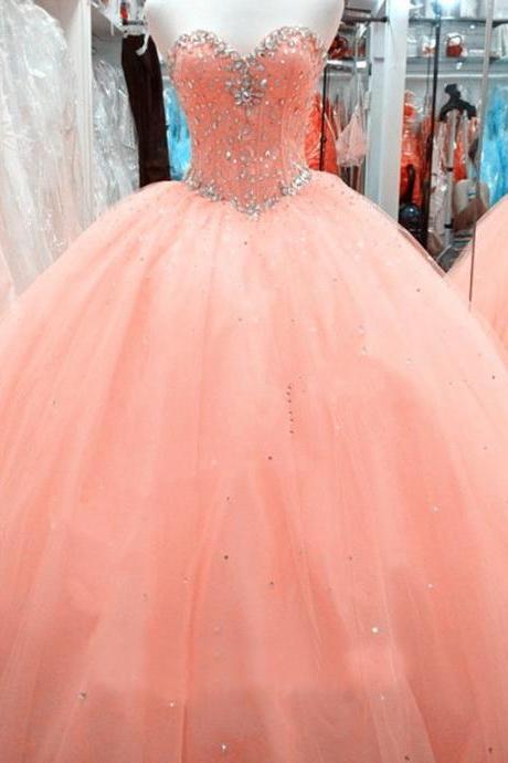 Quinceanera Dresses Beaded Wedding Prom Evening Formal Ball Gown Party Pageant M3329