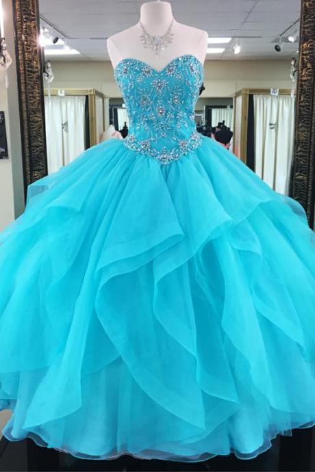 Turquoise Quinceanera Dresses,ball Gowns Prom Dresses,sweet 16 Dresses,elegant Quinceanera Dresses M3499