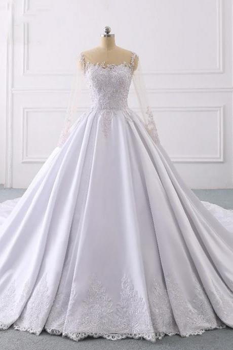 Ball Gown Bridal Dresses For Women Long Sleeve M3689
