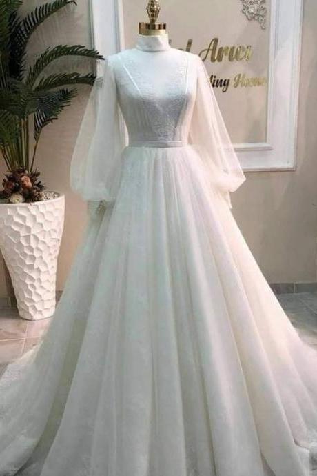 Wedding Dress, Long Prom Gown, Evening Dress M3706