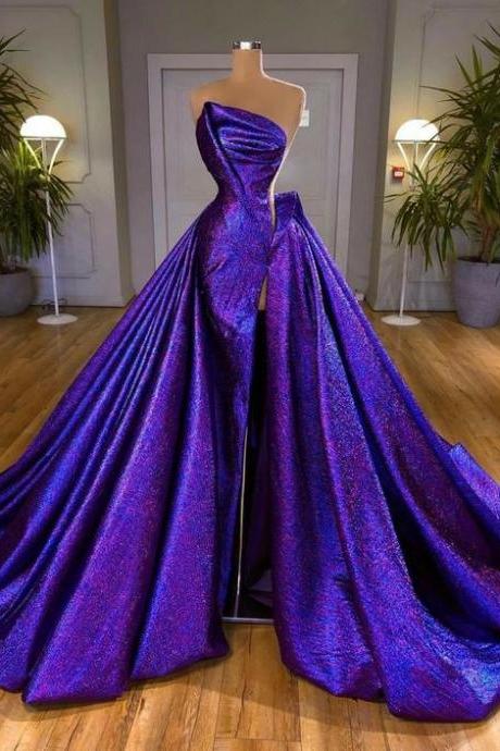 Purple Long Prom Dress M3748