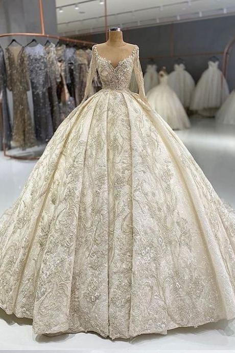Charming Dress Long Formal Prom Dresses Ball Gown Wedding Dress M3769