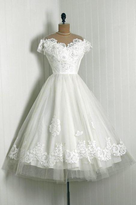 Applique Prom Dress,beaded Prom Dress,illusion Prom Dress,fashion Homecoming Dress M3897