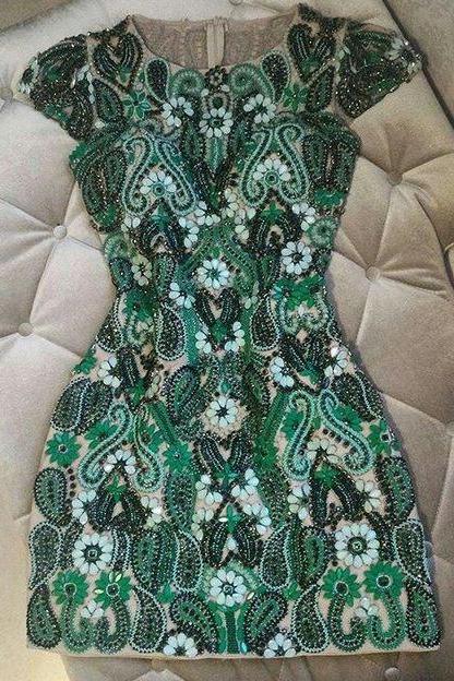Short Prom Dresses ,prom Gown,beaded Short Prom Dress, Homecoming Dress M4019